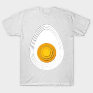 Papercut design of half an egg yolk T-Shirt